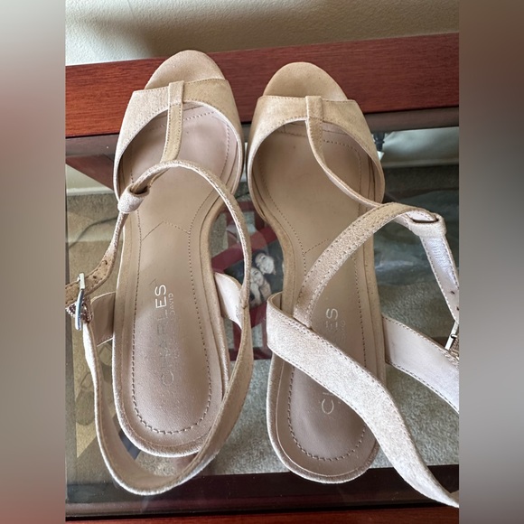 Charles David Cork Wedge Platform Sandal - Picture 8 of 9